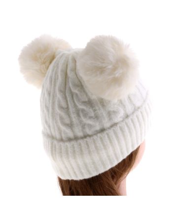 Fashion Knit Beanie Pom Pom Hat
