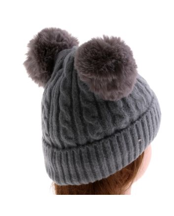 Fashion Knit Beanie Pom Pom Hat