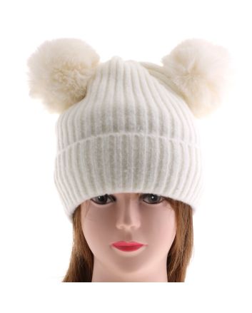 Fashion Knit Beanie Pom Pom Hat