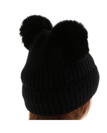 Fashion Knit Beanie Pom Pom Hat