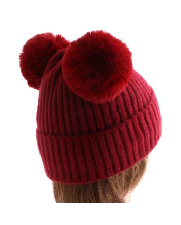 Fashion Knit Beanie Pom Pom Hat