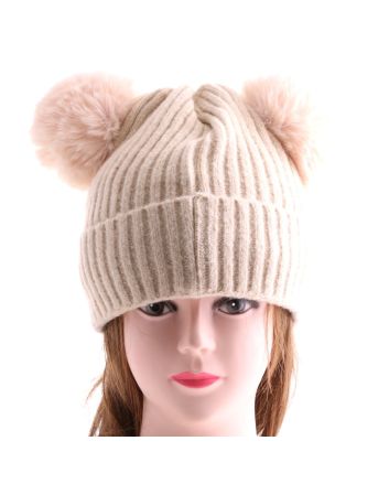 Fashion Knit Beanie Pom Pom Hat