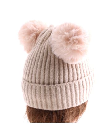 Fashion Knit Beanie Pom Pom Hat
