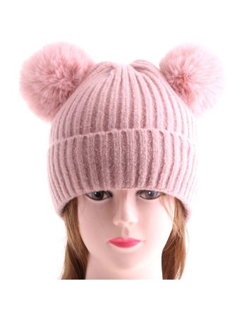 Fashion Knit Beanie Pom Pom Hat