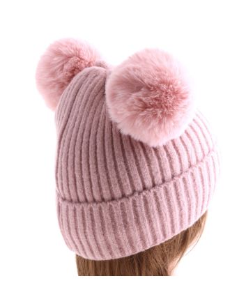 Fashion Knit Beanie Pom Pom Hat
