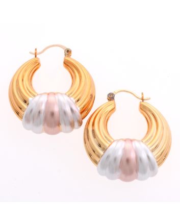 Gold Plated Hoop Earrings