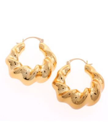 Gold Plated Hoop Earrings