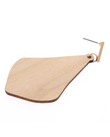 Wood Post Earrings 