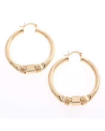 Gold Plated Hoop Earrings