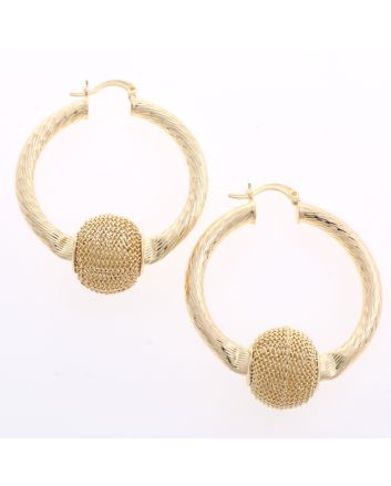 Gold Plated Hoop Earrings