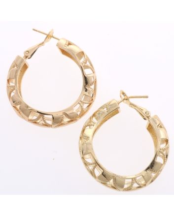 Gold Plated Hoop Earrings