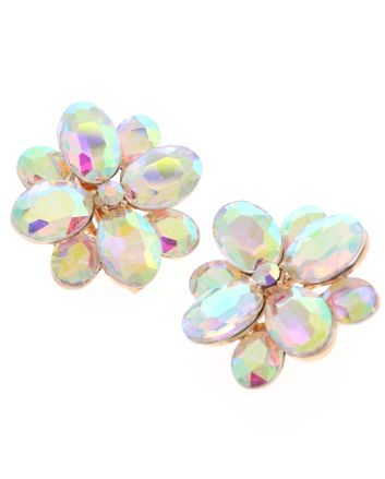 Crystal Evening Clip On Earrings