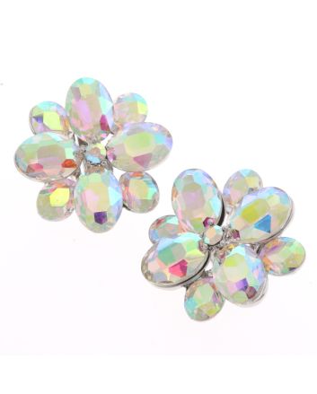 Crystal Evening Clip On Earrings