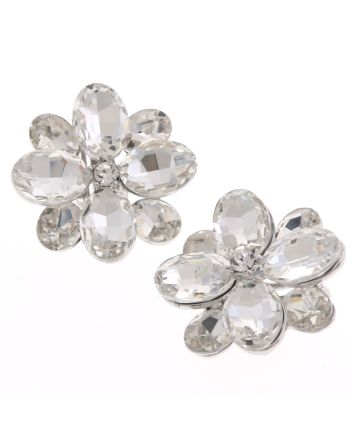 Crystal Evening Clip On Earrings