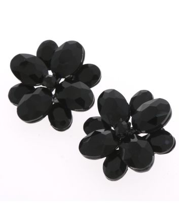 Crystal Evening Clip On Earrings