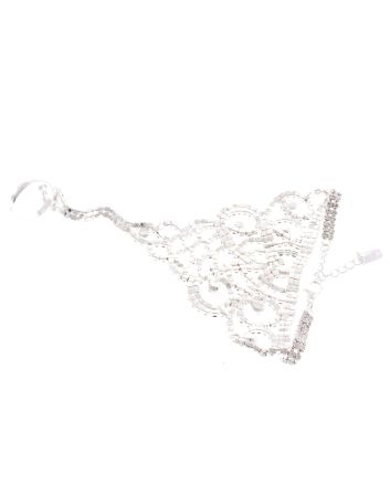 RHINESTONE BRACELET WITH RING
