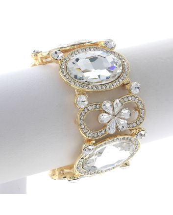 Large Crystal Stretch Bracelet