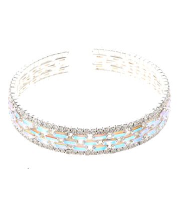 Rhinestone Stretch Cuff Bracelet 
