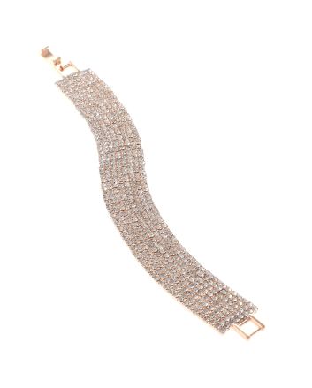 Rhinestone Latch Bracelet 