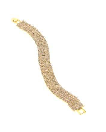 Rhinestone Latch Bracelet 