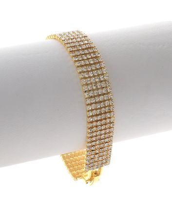 Rhinestone Latch Bracelet 