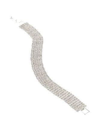 Rhinestone Latch Bracelet 