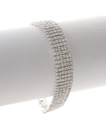 Rhinestone Latch Bracelet 