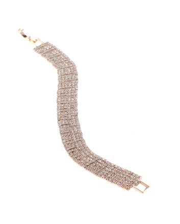 Rhinestone Latch Bracelet 