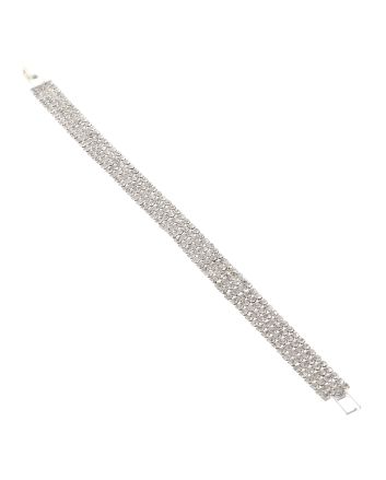 Rhinestone Latch Bracelet 