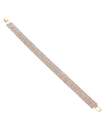 Rhinestone Latch Bracelet 