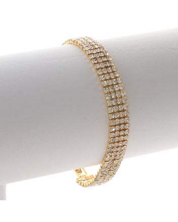 Rhinestone Latch Bracelet 