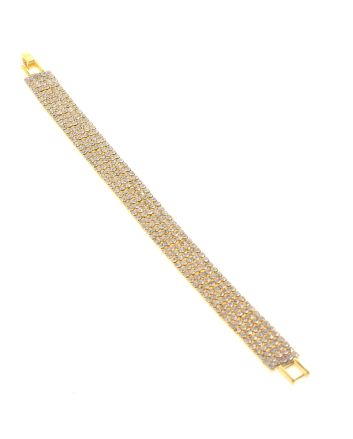 Rhinestone Latch Bracelet 