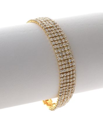 Rhinestone Latch Bracelet 