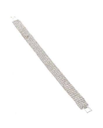Rhinestone Latch Bracelet 