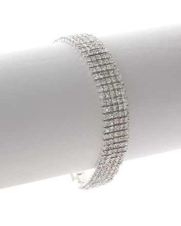 Rhinestone Latch Bracelet 