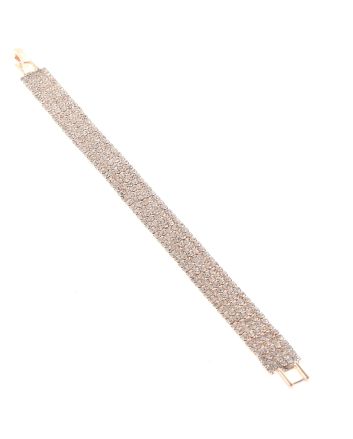 Rhinestone Latch Bracelet 