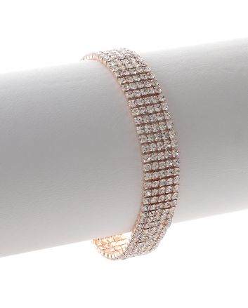 Rhinestone Latch Bracelet 