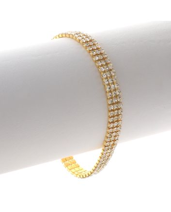 Rhinestone Latch Bracelet 