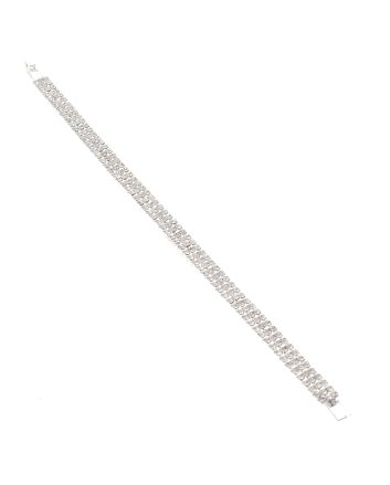 Rhinestone Latch Bracelet 