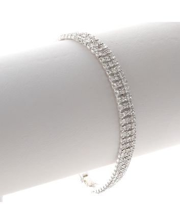 Rhinestone Latch Bracelet 