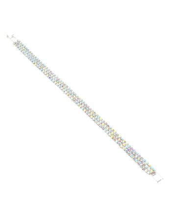 Rhinestone Latch Bracelet 