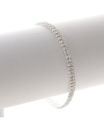 Rhinestone Latch Bracelet 