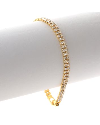 Rhinestone Latch Bracelet 