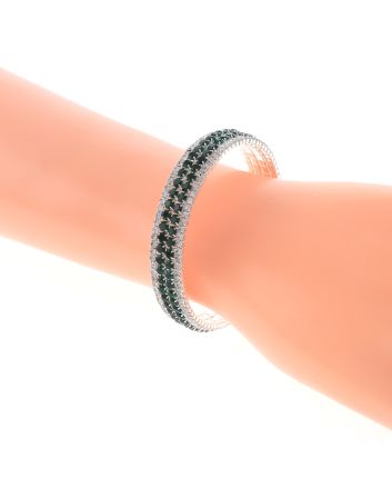 Rhinestone Stretch Cuff Bracelet 