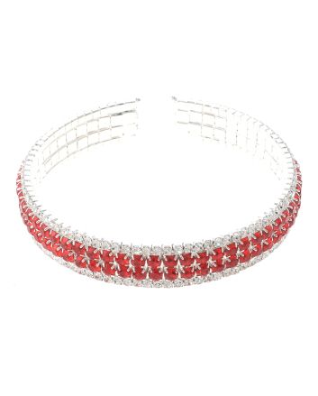 Rhinestone Stretch Cuff Bracelet 
