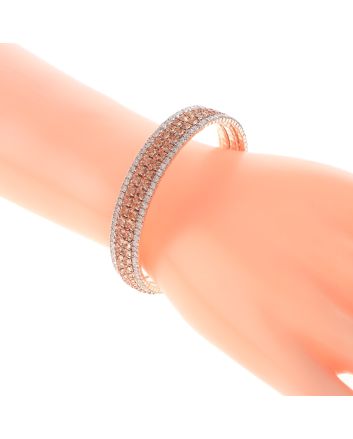 Rhinestone Stretch Cuff Bracelet 