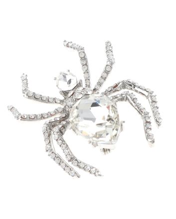 Crystal Spider Brooch  
