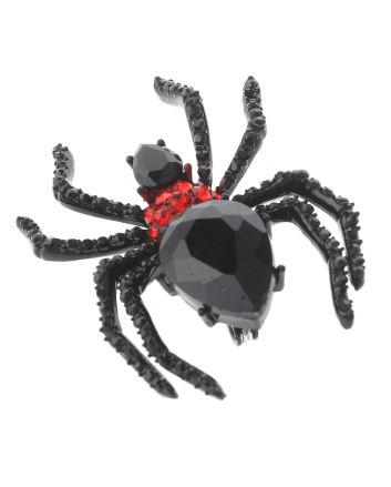 Crystal Spider Brooch  