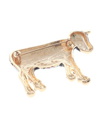 Crystal Cow Brooch