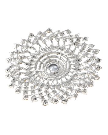 Large Crystal Flower Brooch